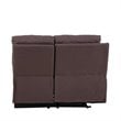 Titan Furnishings Transitional Chanille Fabric Sectional in Brown