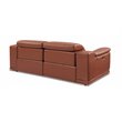 Titan Furnishings Genuine Leather Power Reclining Sofa Set in Camel Brown