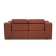 Titan Furnishings Genuine Leather Power Reclining Sofa Set in Camel Brown