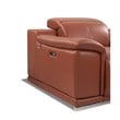 Titan Furnishings Genuine Leather Power Reclining Sofa & Loveseat in Camel Brown