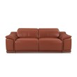 Titan Furnishings Genuine Leather Power Reclining Sofa & Loveseat in Camel Brown