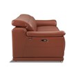 Titan Furnishings Genuine Leather Power Reclining Sofa & Loveseat in Camel Brown