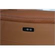 Titan Furnishings 8-Piece 2-Console 3-Power Reclining Leather Sectional in Brown