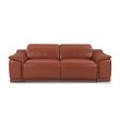 Titan Furnishings Genuine Italian Leather Power Reclining Sofa in Camel