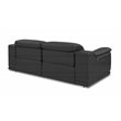 Titan Furnishings Genuine Leather Power Reclining Sofa Set in Dark Gray