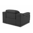 Titan Furnishings Genuine Italian Leather Power Reclining Chair in Dark Gray