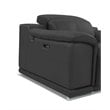 Titan Furnishings Genuine Italian Leather Power Reclining Chair in Dark Gray