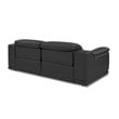 Titan Furnishings Genuine Italian Leather Power Reclining Sofa in Dark Gray