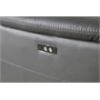 Titan Furnishings 6-Piece 1 Console 3-Power Reclining Leather Sectional in Gray