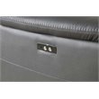 Titan Furnishings 7-Piece 1 Console 4-Power Reclining Leather Sectional in Gray