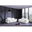 Titan Furnishings Genuine Leather Power Reclining Sofa & Loveseat in White