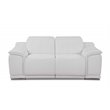 Titan Furnishings Genuine Leather Power Reclining Sofa & Loveseat in White