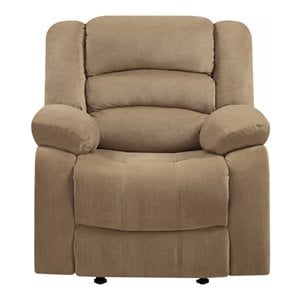titan furnishings transitional microfiber fabric recliner chair
