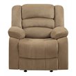 Titan Furnishings Transitional Microfiber Fabric Recliner Chair in Beige