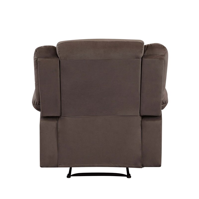 Titan Furnishings Microfiber Fabric Upholstered Sofa Set in Brown