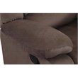Titan Furnishings Microfiber Fabric Upholstered Sofa Set in Brown