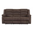 Titan Furnishings Microfiber Fabric Upholstered Sofa Set in Brown