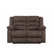 Titan Furnishings Microfiber Fabric Upholstered Sofa Set in Brown
