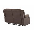 Titan Furnishings Microfiber Fabric Upholstered Sofa Set in Brown