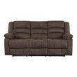 Titan Furnishings Microfiber Fabric Upholstered Sofa Set in Brown