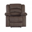 Titan Furnishings Transitional Microfiber Fabric Recliner Chair in Brown