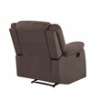 Titan Furnishings Transitional Microfiber Fabric Recliner Chair in Brown