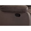 Titan Furnishings Transitional Microfiber Fabric Upholstered Loveseat in Brown