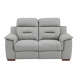 Titan Furnishings Modern Faux Leather Upholstered Sofa Set in Gray