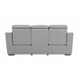 Titan Furnishings Modern Faux Leather Upholstered Sofa Set in Gray