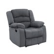 Titan Furnishings Microfiber Fabric Upholstered Sofa Set in Gray