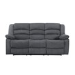Titan Furnishings Microfiber Fabric Upholstered Sofa Set in Gray