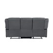 Titan Furnishings Microfiber Fabric Upholstered Sofa Set in Gray