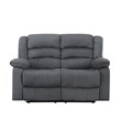 Titan Furnishings Microfiber Fabric Upholstered Sofa Set in Gray