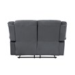 Titan Furnishings Microfiber Fabric Upholstered Sofa Set in Gray