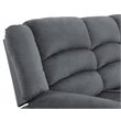 Titan Furnishings Transitional Microfiber Fabric Upholstered Sofa in Gray