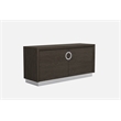 Titan Furnishings Modern Lacquer Wood Dining Table in High Gloss Gray