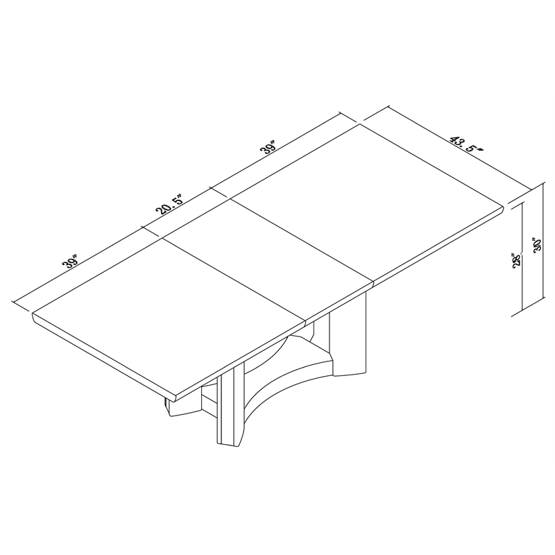 Titan Furnishings Modern Lacquer Wood Dining Table in High Gloss Gray