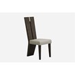 Titan Furnishings Lacquer Wood Dining Table and 6-Chair Set in Gray