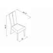 Titan Furnishings Lacquer Wood Dining Table and 6-Chair Set in White