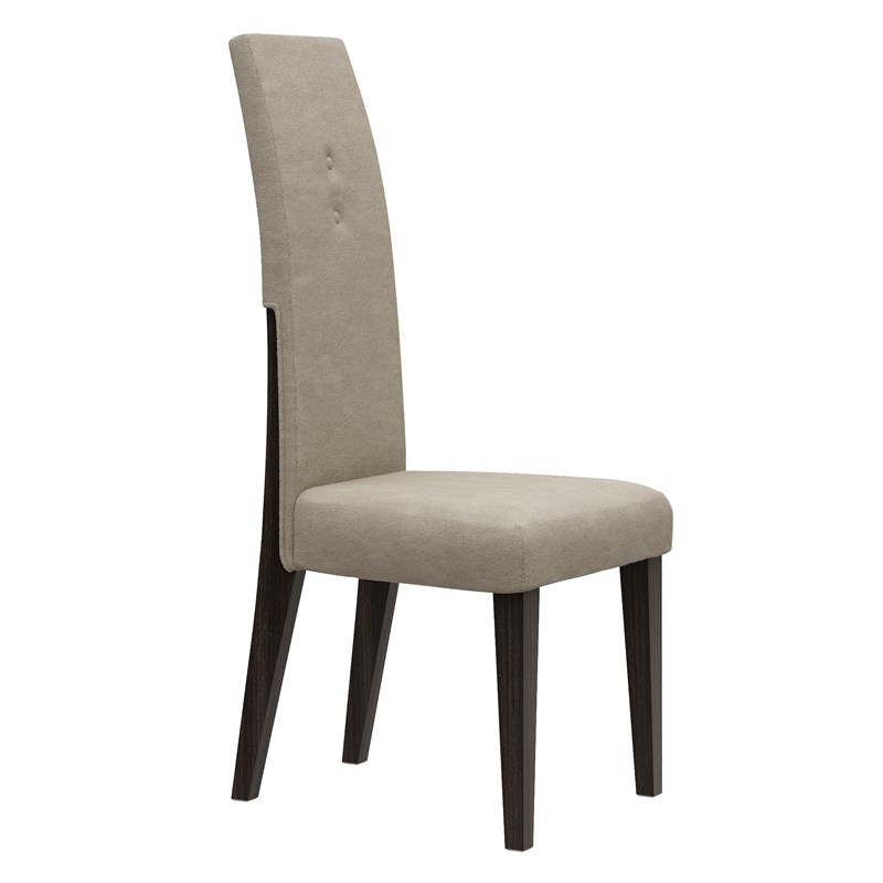 Titan Furnishings Lacquer Wood Dining Table and 6-Chair Set in Brown Wenge