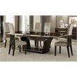 Titan Furnishings Modern Lacquer Wood Dining Table in Brown Wenge