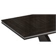 Titan Furnishings Modern Lacquer Wood Dining Table in Brown Wenge
