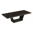 Titan Furnishings Modern Lacquer Wood Dining Table in Brown Wenge