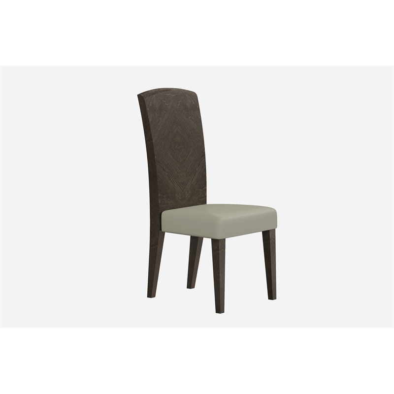 Titan Furnishings Modern Contemporary Gray Glossy Finish Dining Table.