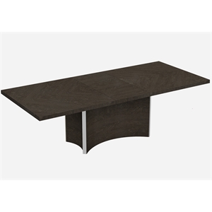 Titan Furnishings Modern Contemporary Gray Glossy Finish Dining Table.