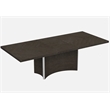 Titan Furnishings Modern Contemporary Gray Glossy Finish Dining Table.