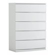 Titan Furnishings Grand Modern Lacquer Wood Chest in High Gloss White