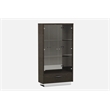 Titan Furnishings Lacquer Wood Dining Table and 6-Chair Set in Gray