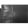 Titan Furnishings Transitional Faux Leather Console Loveseat in Gray