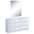 Titan Furnishings Grand Modern Lacquer Wood Dresser in Gloss White